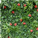 Kunstmatige altijdgroene haag 100x100 cm met 3D effect planten Lemox Korting