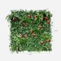 Kunstmatige altijdgroene haag 100x100 cm met 3D effect planten Lemox Kortingen