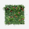Kunstmatige altijdgroene haag 100x100 cm met 3D effect planten Lemox Kortingen