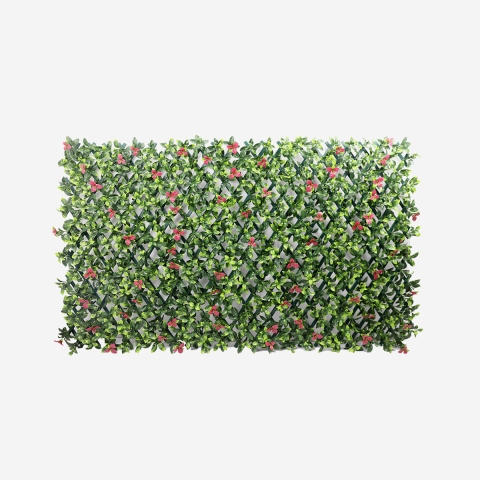 Kunstmatige tuinhaag met uitschuifbaar traliewerk 200x100 cm Salix Aanbieding
