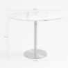 Ronde eettafel in Goblet-stijl 120 cm goud en marmereffect Monika+ Prijs