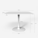 Vierkante tafel met afgeronde randen Lillium 100 