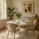 Vierkante design tafel Goblet Lillium 80 Aanbod