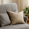 Stoffen slaapfauteuil 2-persoons opklapbare slaapbank Deborah Twin 