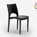 Set van 24 stapelbare polypropyleen stoelen voor bars en restaurants Paris Grand Soleil Aanbieding