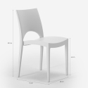 Set van 24 stapelbare polypropyleen stoelen voor bars en restaurants Paris Grand Soleil 