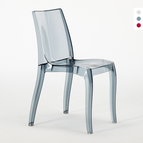 Transparante stoel in moderne stijl geschikt voor ieder interieur Cristal Light Aanbieding