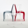 Transparante stoel in moderne stijl geschikt voor ieder interieur Cristal Light 