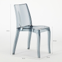 Transparante stoel in moderne stijl geschikt voor ieder interieur Cristal Light 