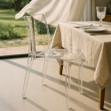 Set van 18 transparante Grand Soleil Cristal Light stoelen voor horeca of thuis Keuze