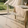 Set van 18 transparante Grand Soleil Cristal Light stoelen voor horeca of thuis Keuze
