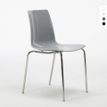 Set van 12 stoelen met stalen poten Grand Soleil Lollipop Aanbieding