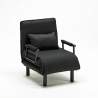 Slaapstoel 1 persoon opklapbare stoffen slaapfauteuil Deborah 