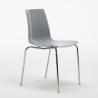 Set van 12 stoelen met stalen poten Grand Soleil Lollipop Keuze
