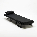 Slaapstoel 1 persoon opklapbare stoffen slaapfauteuil Deborah 