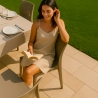 Grand Soleil stapelbare polypropyleen stoelen Ice voor thuis en horeca, binnen en buiten Aanbod