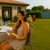 Grand Soleil stapelbare polypropyleen stoelen Ice voor thuis en horeca, binnen en buiten Kortingen