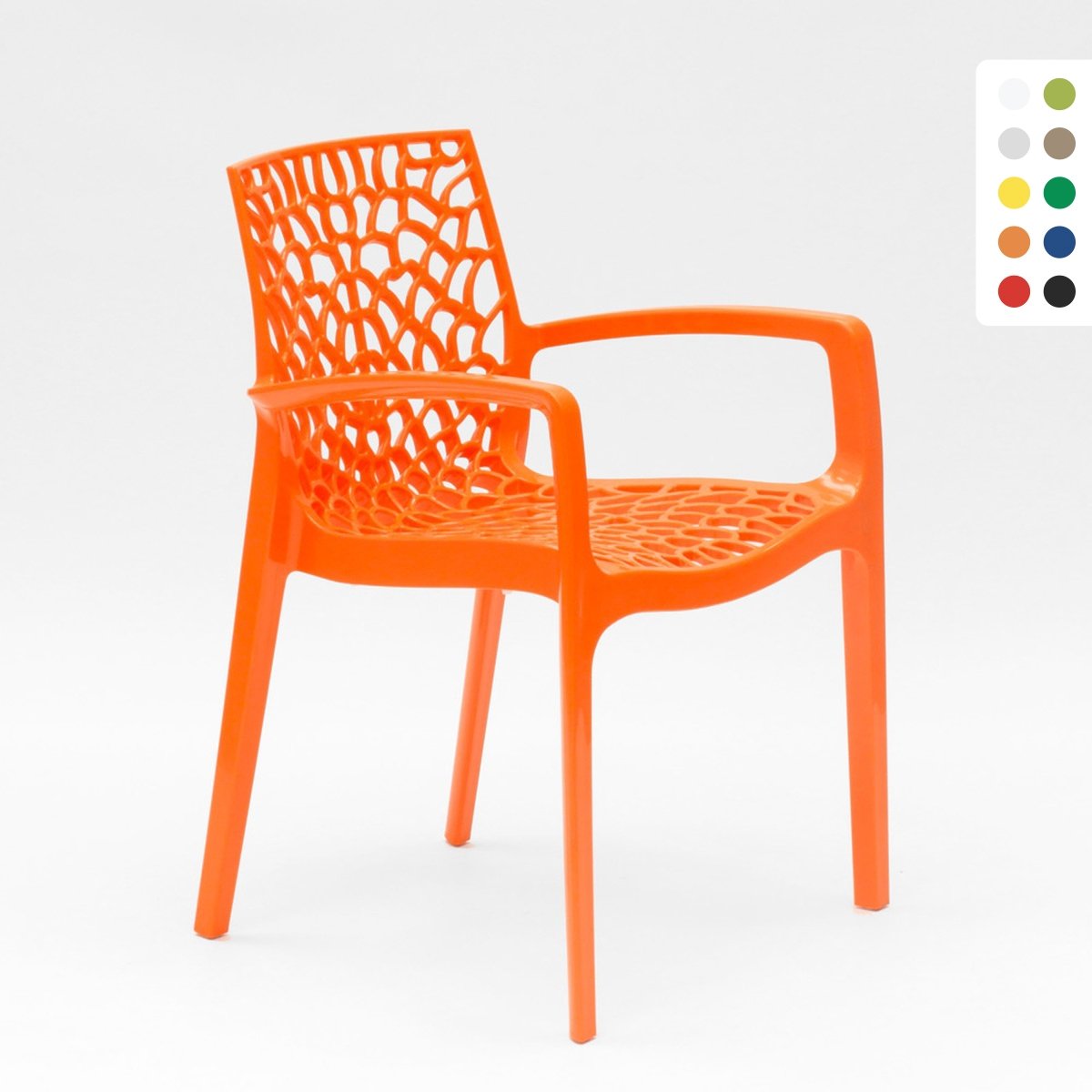 Polypropyleen stoelen armleuningen tuin cafès Grand Soleil Gruvyer Arm Aanbieding
