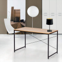 Industrieel bureau Wootop XL van hout en staal 180x60 cm Verkoop