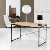 Industrieel bureau Wootop XL van hout en staal 180x60 cm Verkoop