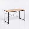 Industrieel bureau Wootop XL van hout en staal 180x60 cm Aanbod