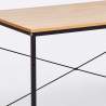 Industrieel bureau Wootop XL van hout en staal 180x60 cm Kortingen