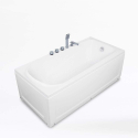 Acryl hars ingebouwde badkuip met glasvezel design panelen Ozone Korting