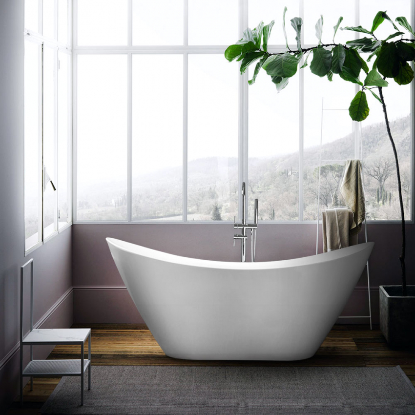 Vrijstaande ovale design badkuip Siro Aanbieding