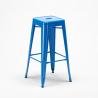 Set hoge tafel met 4 metalen krukken in industriële stijl Union Square  