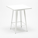Set hoge tafel met 4 metalen krukken in industriële stijl Union Square  