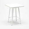 Set hoge tafel met 4 metalen krukken in industriële stijl Union Square  