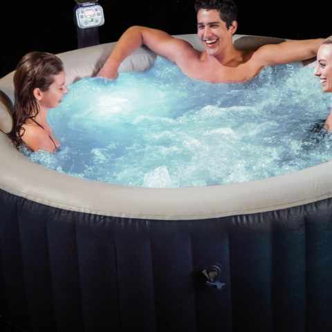 Intex 28504 multi-kleuren Led Jet en Bubble Deluxe Spa