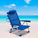 Opvouwbare strandstoel Gargano met armleuningen van aluminium  Model