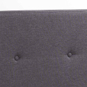 Scandinavisch tweepersoons bed van stof en hout 160x190 cm Friborg King Catalogus