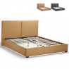Tweepersoons bed van stof met lattenbodem 160x190 cm Montreux King Karakteristieken