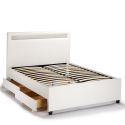 Twijfelaar bed Geneva met ledverlichting en lades 120x190cm Catalogus