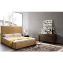 Frans queensize bed in stof met lattenbodem 120x190 cm Montreux Karakteristieken