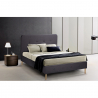 Scandinavisch Frans bed van stof en hout 120x190 cm Friborg Aanbod