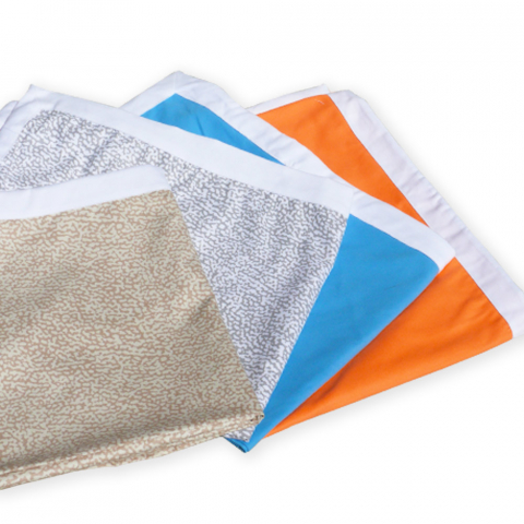 Microvezel handdoek voor ligbed met zijzakken 2 stuks Aanbieding