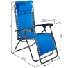 Opvouwbare strand- en tuinstoel met meerdere posities Zero Gravity Emily Kosten