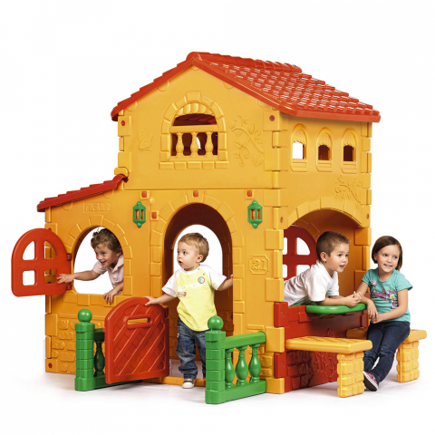 Plastic Speelhuis voor Kinderen voor Binnen of Buiten Feber Grande Villa