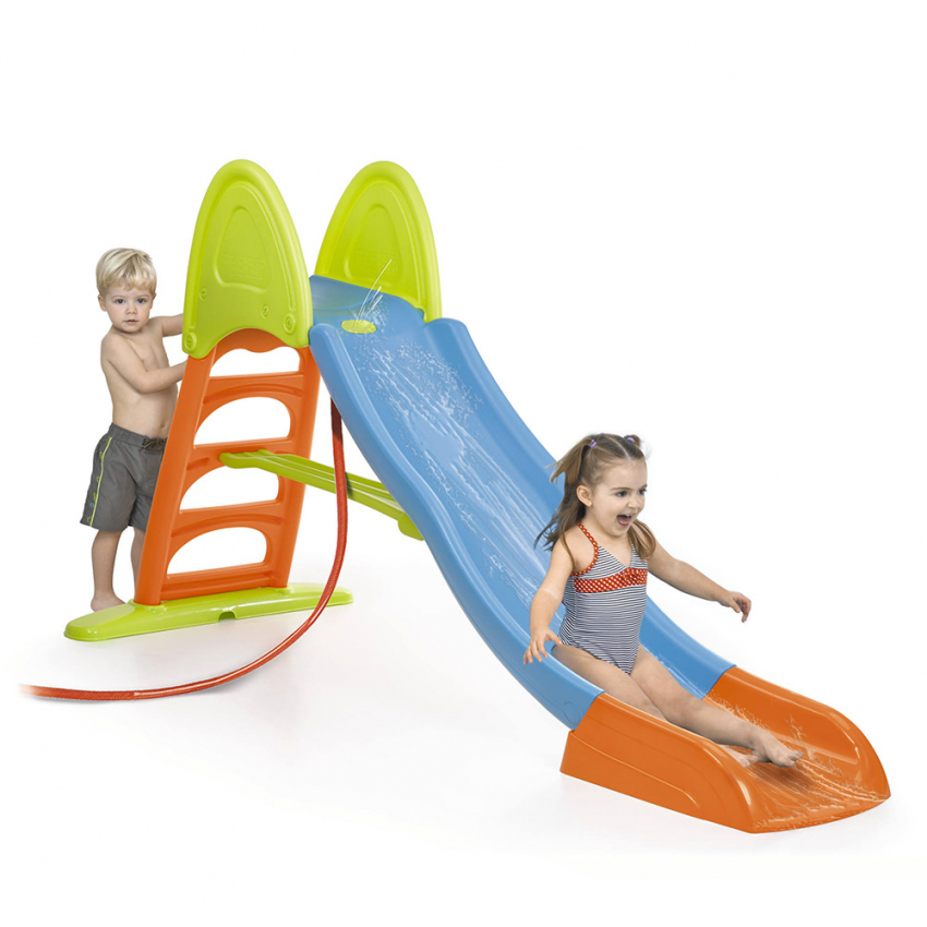 Kunststof glijbaan met water voor kinderen Feber Super Mega Slide Aanbieding Kunststof glijbaan met water voor kinderen Feber Super Mega Slide Aanbieding
