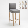 Barkruk Comfort XL met rugleuning in Henriksdal Stijl Verkoop
