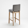 Barkruk Comfort XL met rugleuning in Henriksdal Stijl 