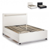 Twijfelaar bed Geneva met ledverlichting en lades 120x190cm Aanbod