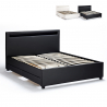 Modern tweepersoons bed Geneva King met Led-hoofdbord en lades, 160x190cm Verkoop