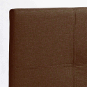 Eenpersoons bed Lausanne Twin van stof met hoofdbord 80x190cm 