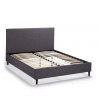 Twijfelaar bed Lausanne van stof met hoofdbord 120x190cm Korting