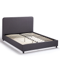 Twijfelaar bed van stof met lattenbodem 120x190 cm Zurich Korting