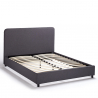 Twijfelaar bed van stof met lattenbodem 120x190 cm Zurich Korting